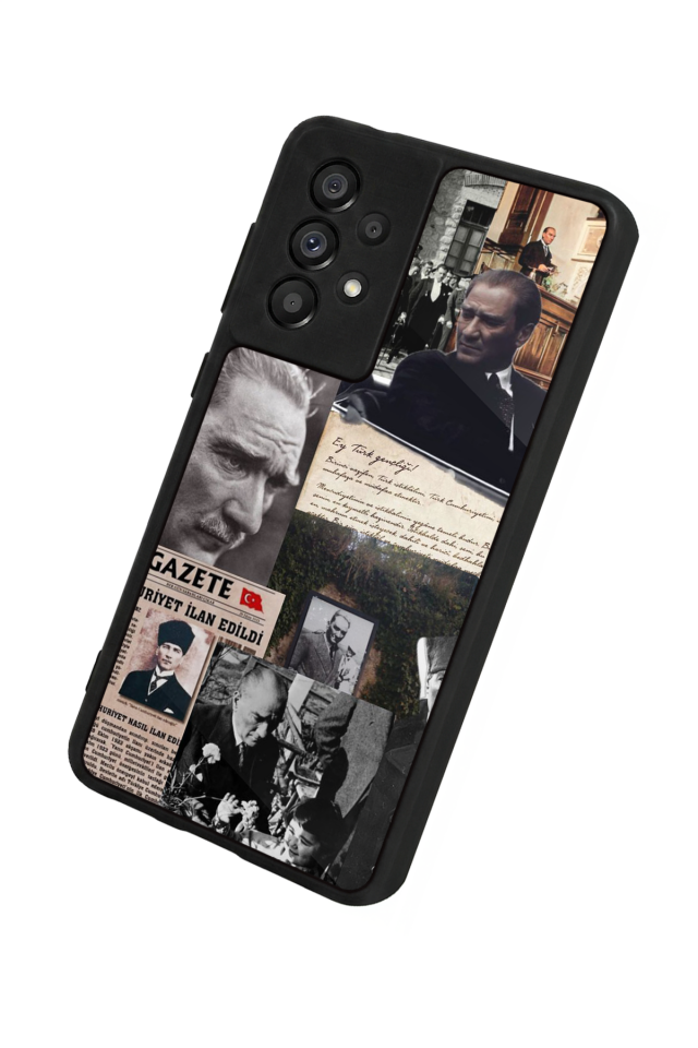 Samsung Galaxy A73 Uyumlu Mustafa Kemal Ataturk Tasarımlı Glossy Premium Kılıf