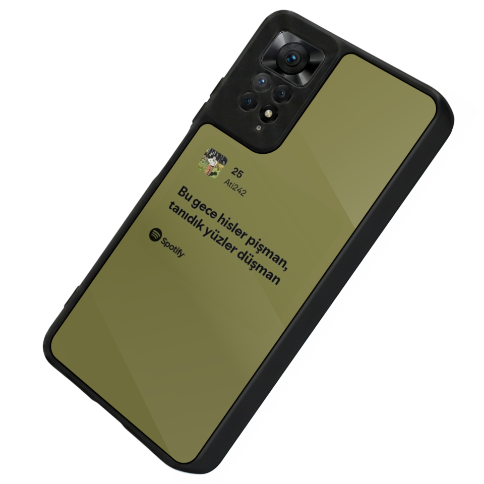 Xiaomi Redmi Note 12 Pro Uyumlu Sarki Sozleri Tasarımlı Glossy Premium Kılıf