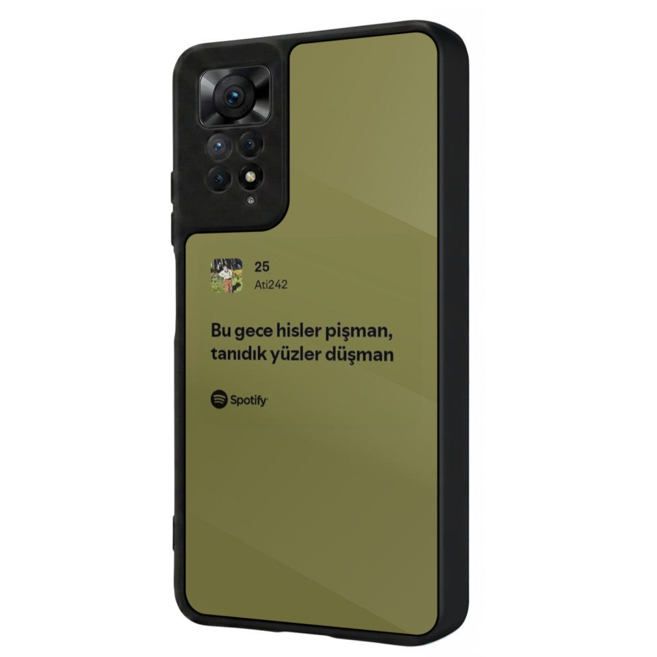 Xiaomi Redmi Note 12 Pro Uyumlu Sarki Sozleri Tasarımlı Glossy Premium Kılıf