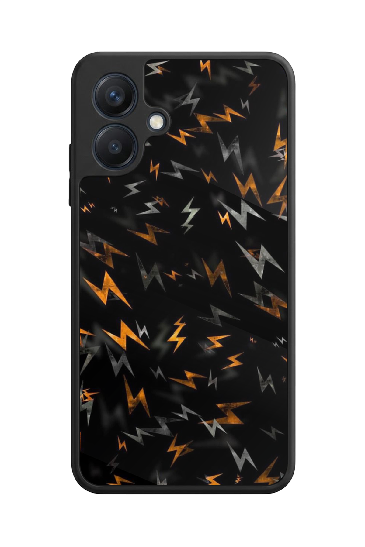 Samsung Galaxy A07 Uyumlu Simsek Tasarımlı Glossy Premium Kılıf