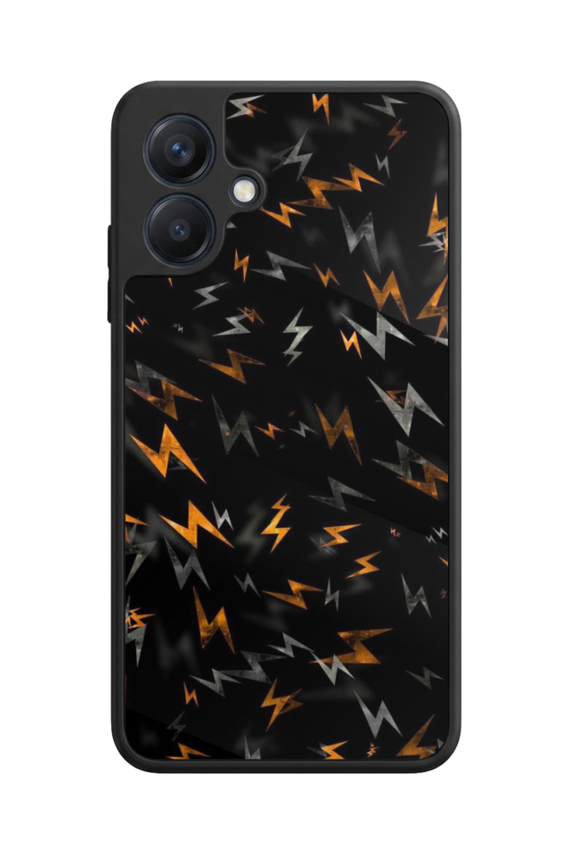 Samsung Galaxy A07 Uyumlu Simsek Tasarımlı Glossy Premium Kılıf