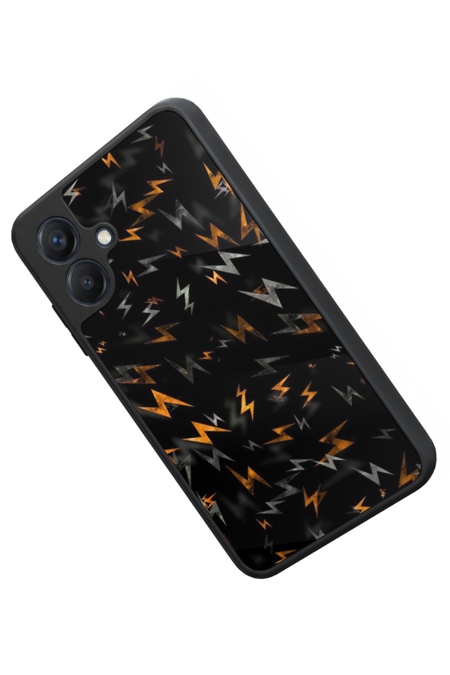 Samsung Galaxy A07 Uyumlu Simsek Tasarımlı Glossy Premium Kılıf