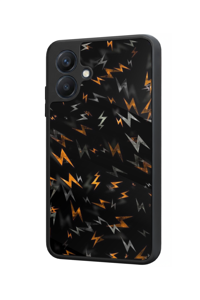 Samsung Galaxy A07 Uyumlu Simsek Tasarımlı Glossy Premium Kılıf