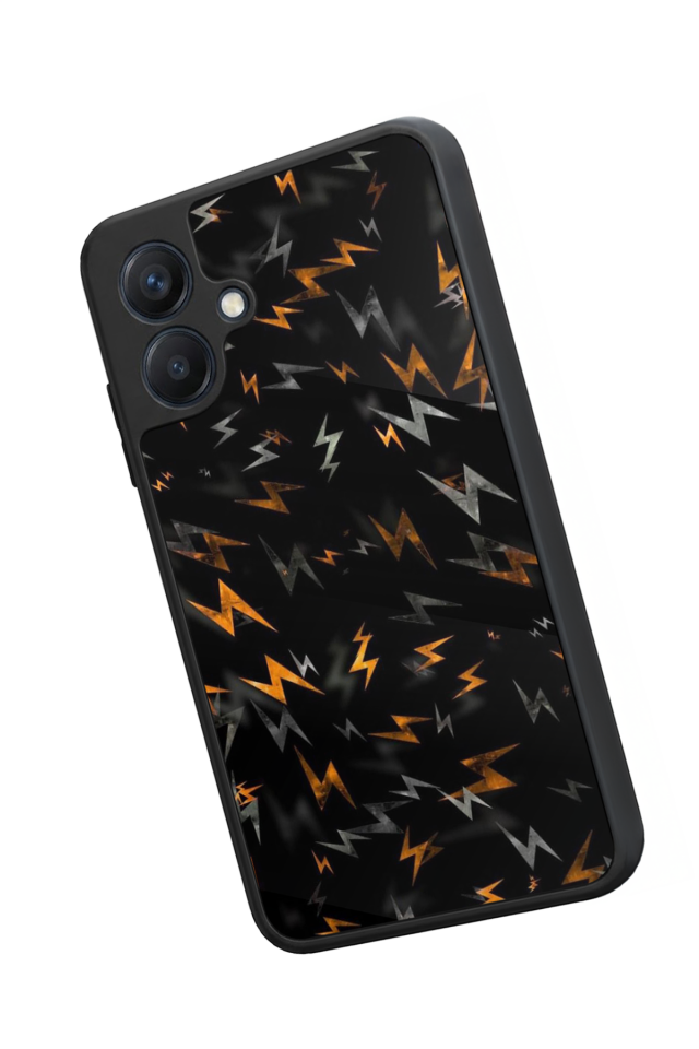 Samsung Galaxy A07 Uyumlu Simsek Tasarımlı Glossy Premium Kılıf