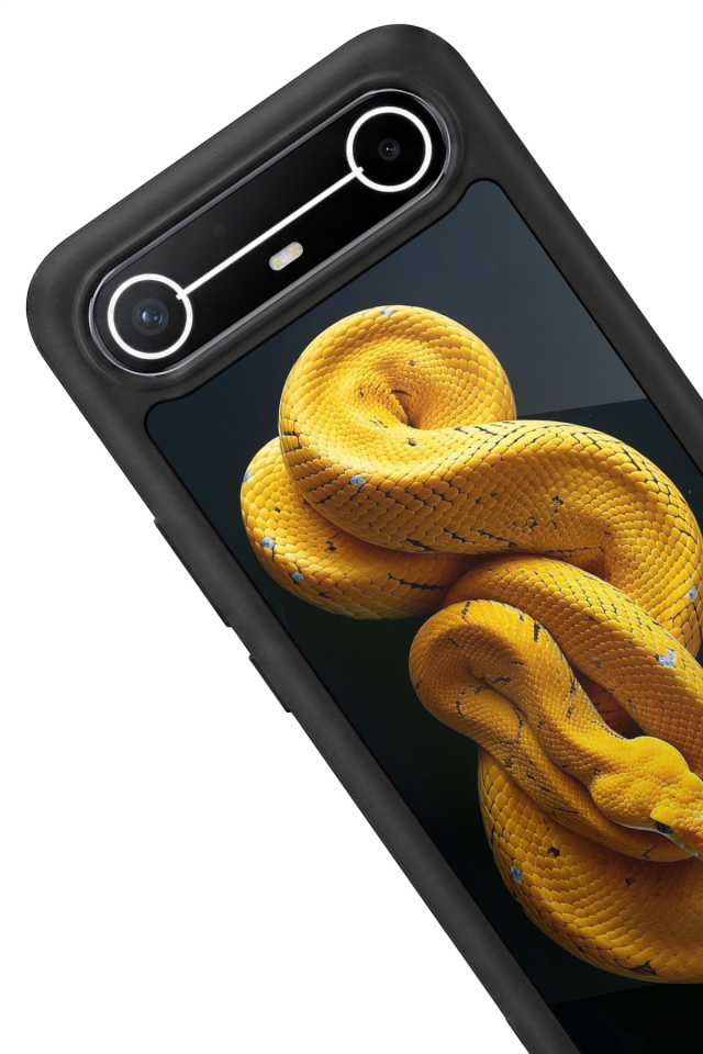 Tecno Spark Slim 5G Uyumlu Yılan Tasarımlı Glossy Premium Kılıf