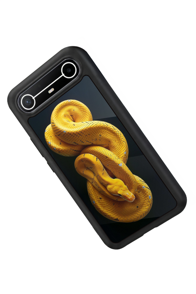 Tecno Spark Slim 5G Uyumlu Yılan Tasarımlı Glossy Premium Kılıf