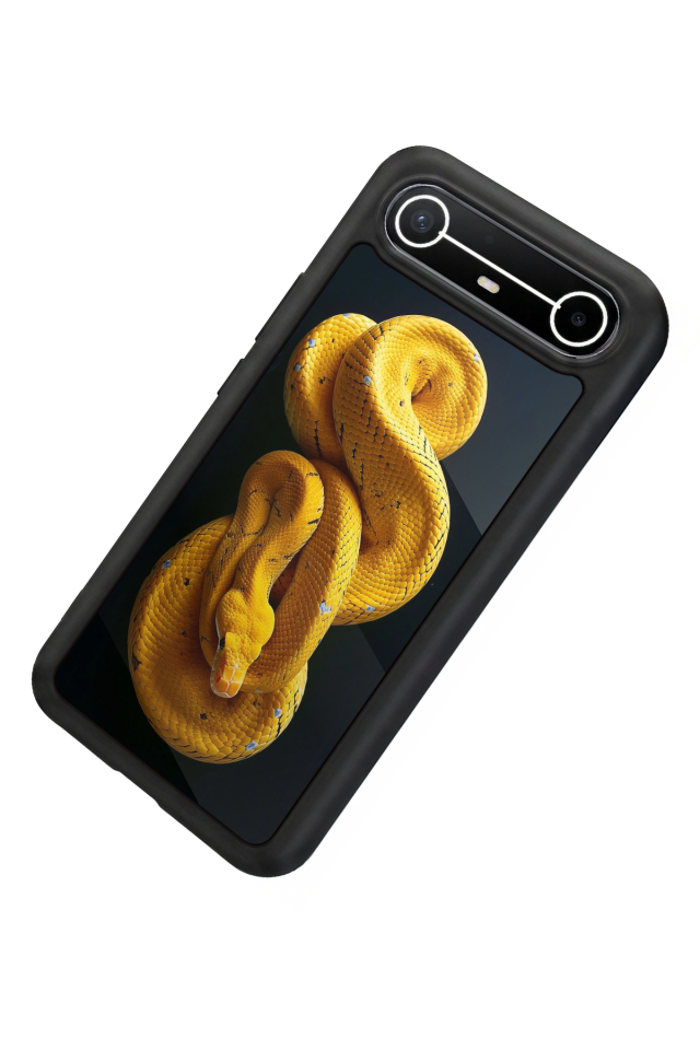 Tecno Spark Slim 5G Uyumlu Yılan Tasarımlı Glossy Premium Kılıf