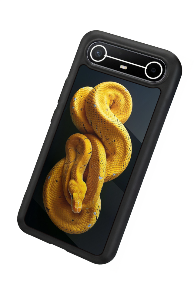 Tecno Spark Slim 5G Uyumlu Yılan Tasarımlı Glossy Premium Kılıf