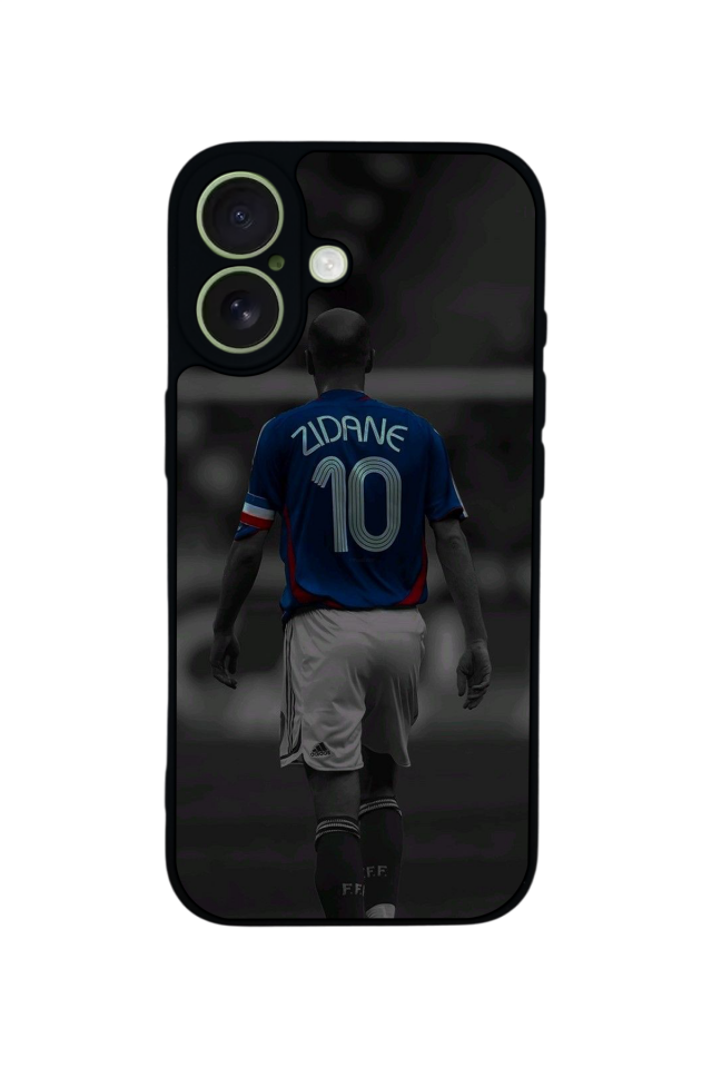 iPhone 17 Uyumlu Zidane Tasarımlı Glossy Premium Kılıf
