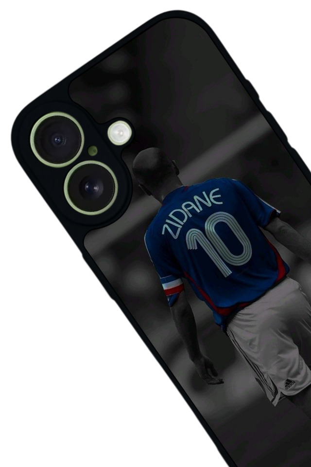 iPhone 17 Uyumlu Zidane Tasarımlı Glossy Premium Kılıf