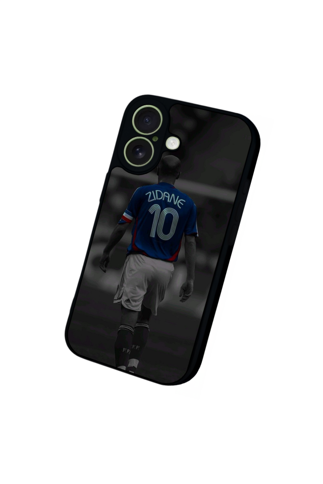 iPhone 17 Uyumlu Zidane Tasarımlı Glossy Premium Kılıf
