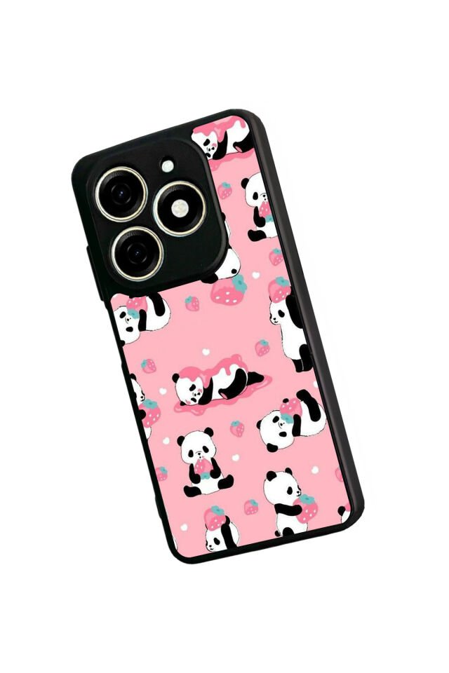 Infınıx Smart 8 Pro Uyumlu Panda Tasarımlı Glossy Premium Kılıf