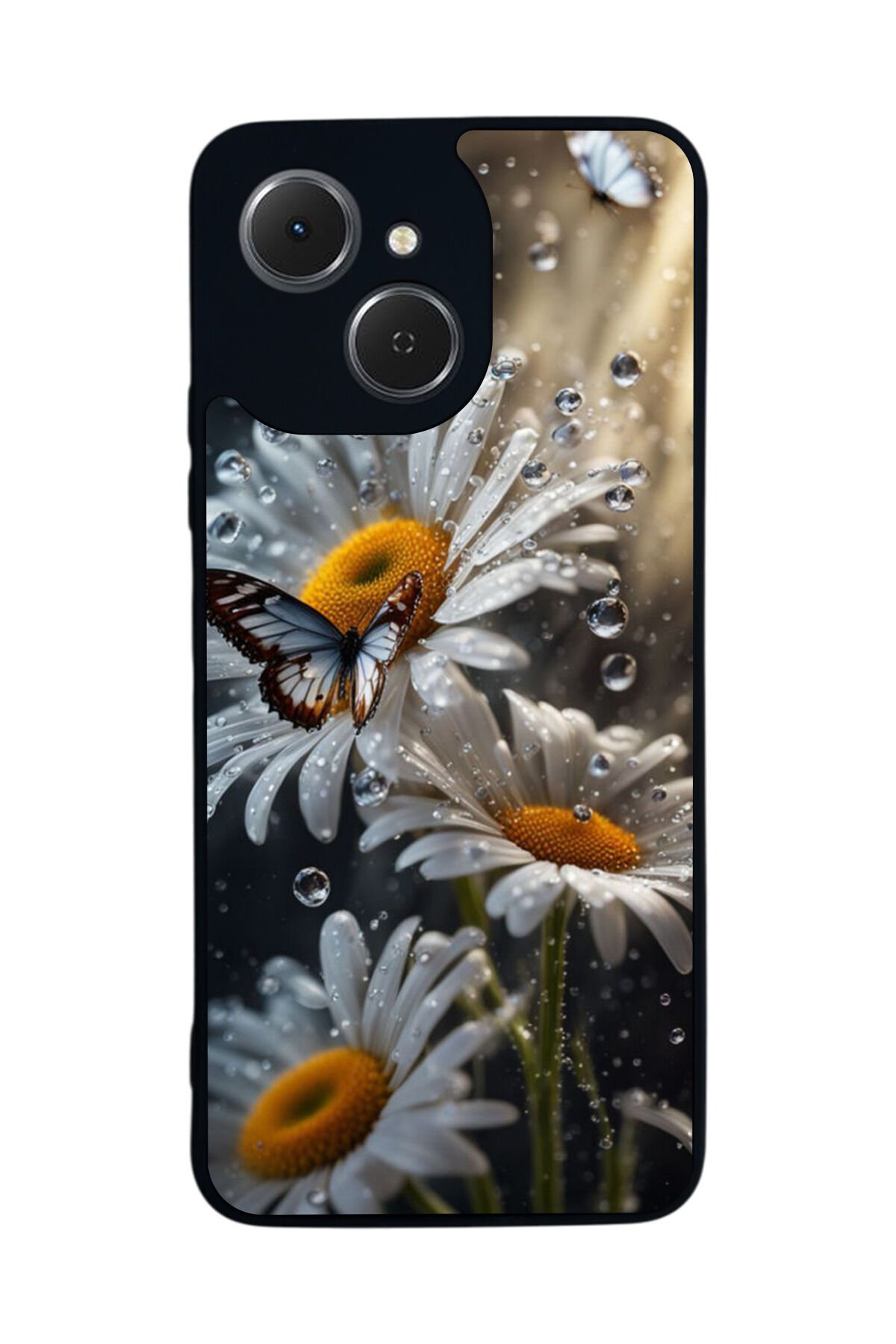 Tecno Spark 40C Uyumlu Cicek Tasarımlı Glossy Premium Kılıf