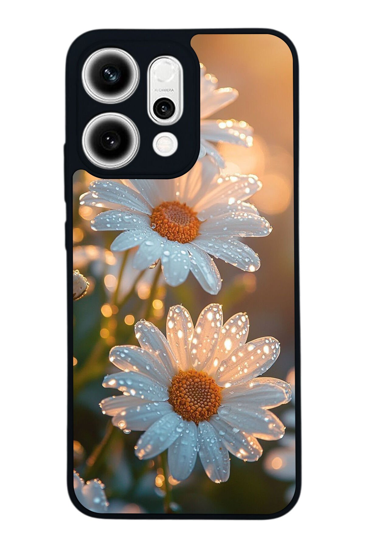 Oppo Reno 14 Uyumlu Cicek Tasarımlı Glossy Premium Kılıf