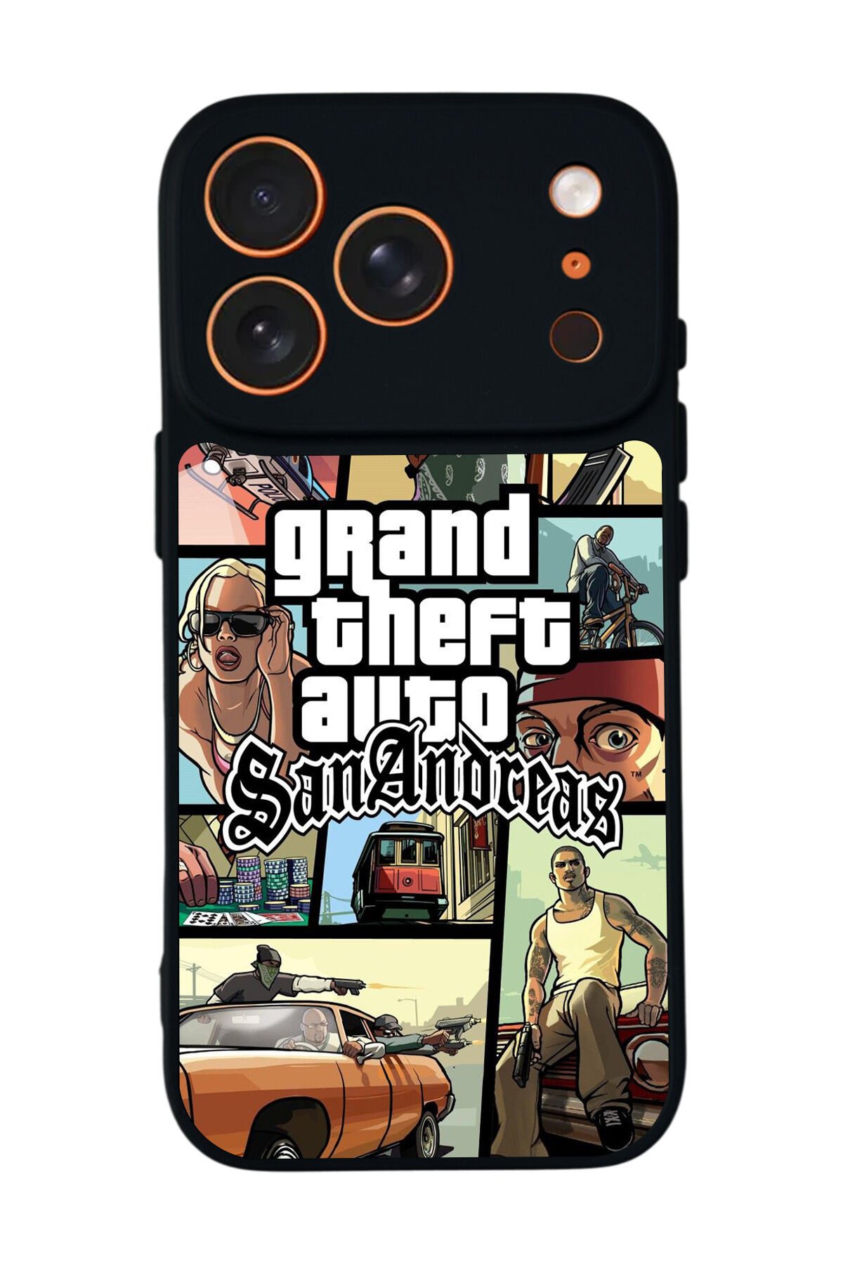 iPhone 17 Pro Uyumlu GTA Tasarımlı Glossy Premium Kılıf