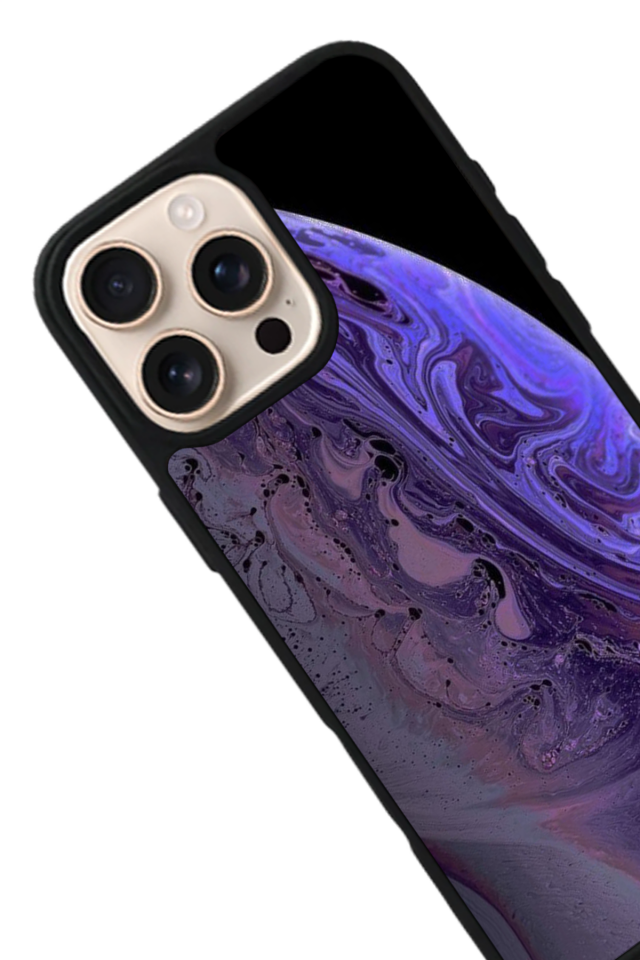 iPhone 16 Pro Max Uyumlu Ay Tasarımlı Glossy Premium Kılıf