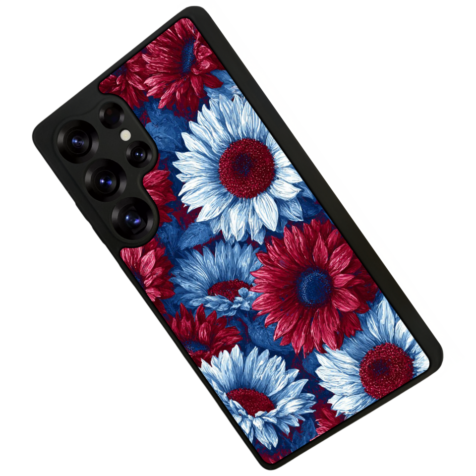 Samsung Galaxy S25 Ultra Uyumlu Cicek Tasarımlı Glossy Premium Kılıf