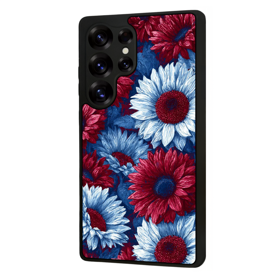 Samsung Galaxy S25 Ultra Uyumlu Cicek Tasarımlı Glossy Premium Kılıf