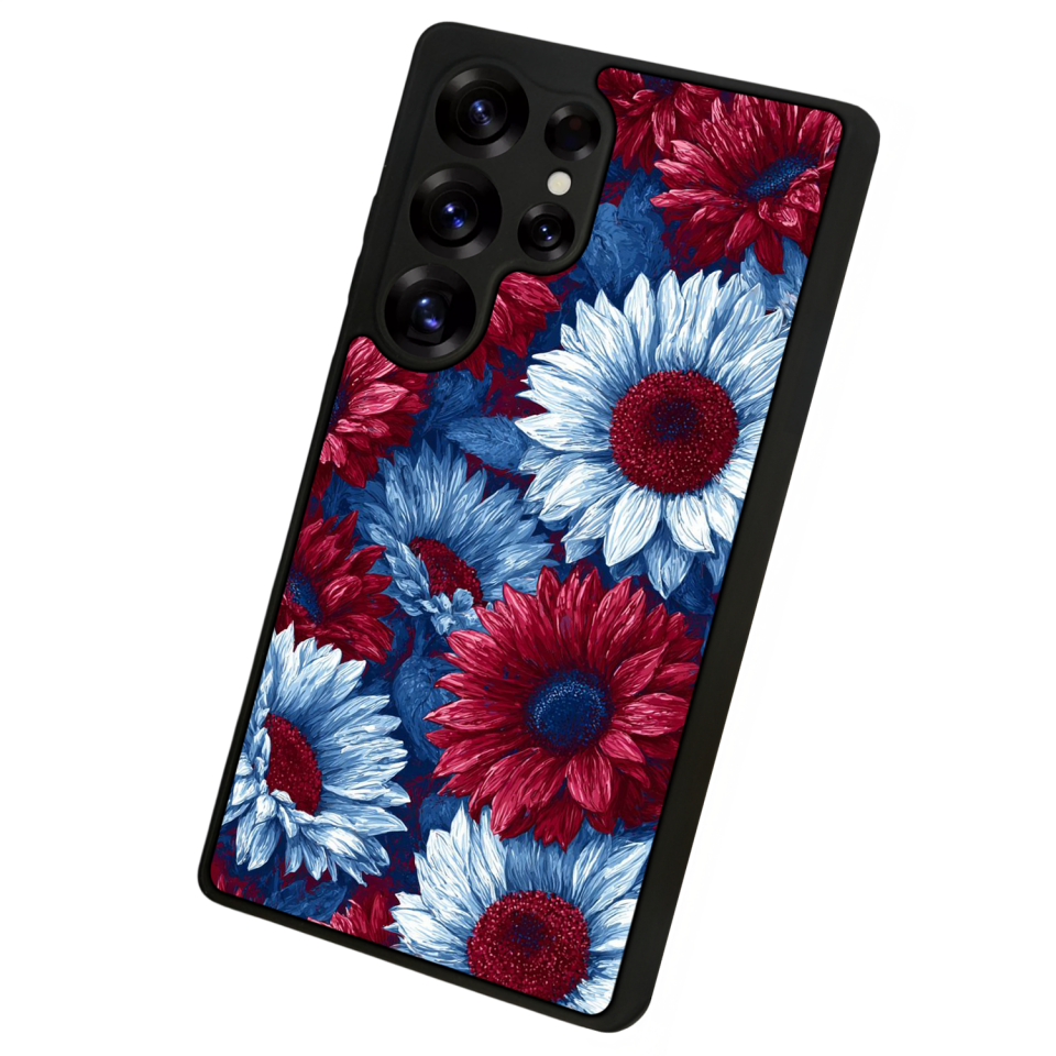 Samsung Galaxy S25 Ultra Uyumlu Cicek Tasarımlı Glossy Premium Kılıf