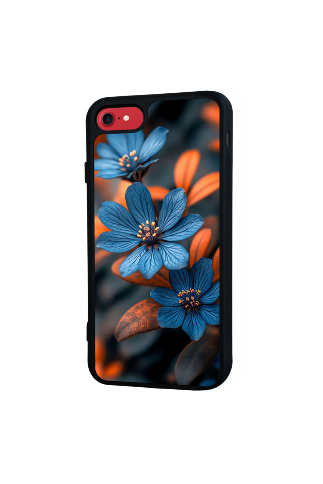 iPhone 8 Uyumlu Cicek Tasarımlı Glossy Premium Kılıf