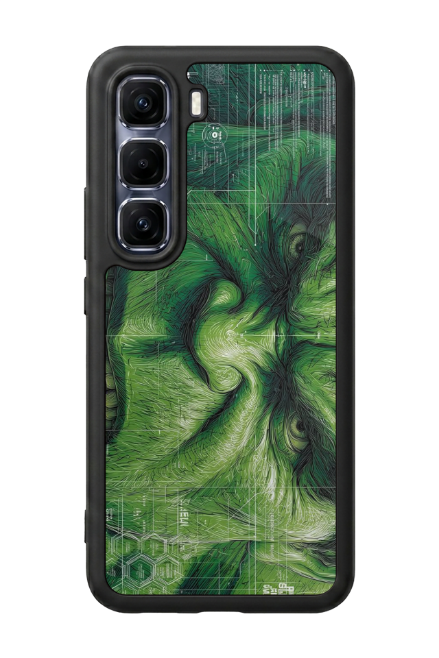 Infinix Hot 60 Pro Plus Uyumlu Hulk Tasarımlı Glossy Premium Kılıf
