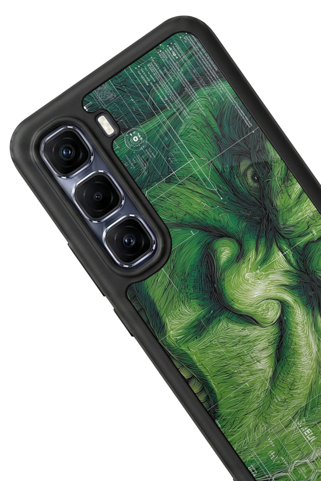 Infinix Hot 60 Pro Plus Uyumlu Hulk Tasarımlı Glossy Premium Kılıf