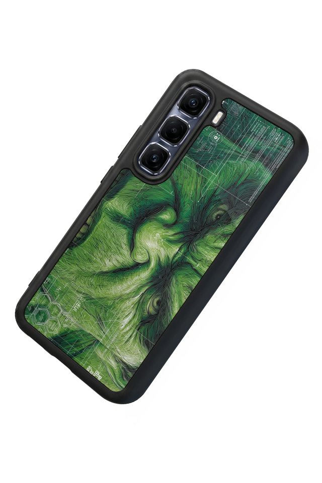 Infinix Hot 60 Pro Plus Uyumlu Hulk Tasarımlı Glossy Premium Kılıf