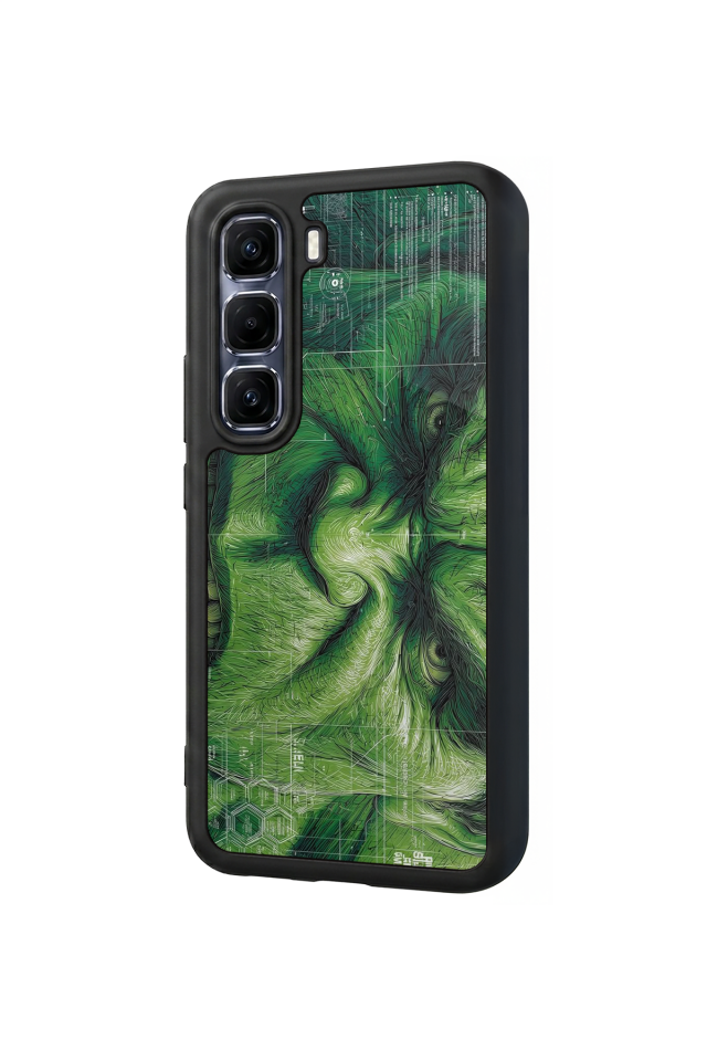 Infinix Hot 60 Pro Plus Uyumlu Hulk Tasarımlı Glossy Premium Kılıf