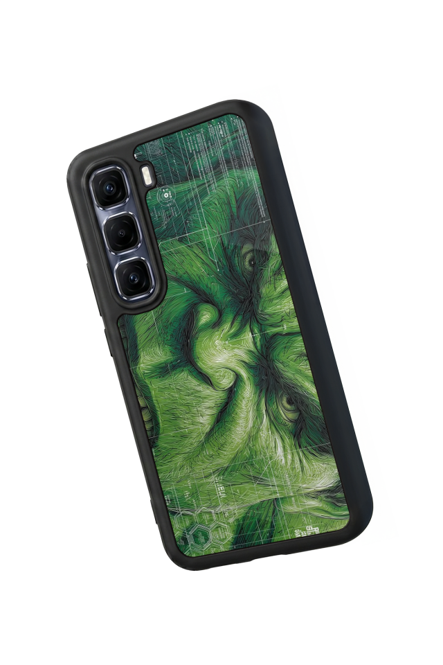 Infinix Hot 60 Pro Plus Uyumlu Hulk Tasarımlı Glossy Premium Kılıf