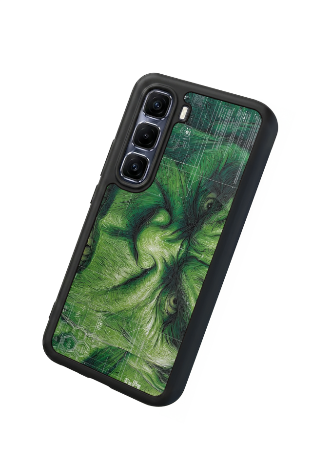 Infinix Hot 60 Pro Plus Uyumlu Hulk Tasarımlı Glossy Premium Kılıf