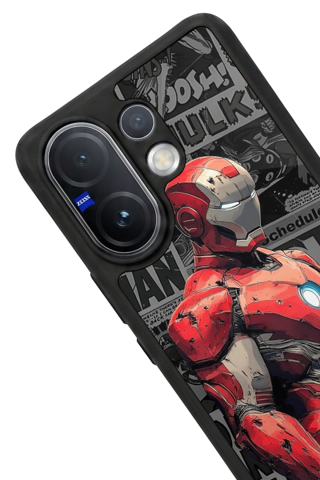Vivo V60 Uyumlu Iron Man ( Demir Adam ) Tasarımlı Glossy Premium Kılıf
