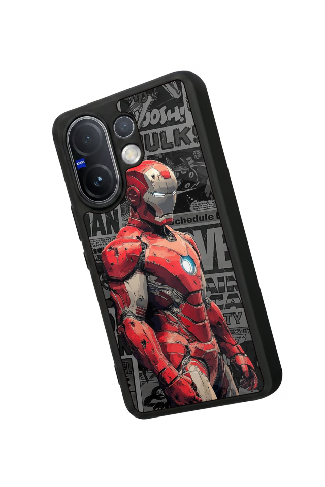 Vivo V60 Uyumlu Iron Man ( Demir Adam ) Tasarımlı Glossy Premium Kılıf