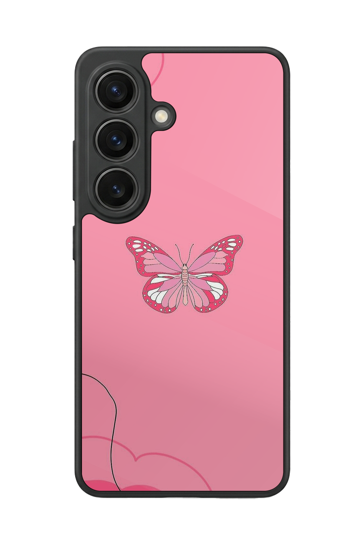 Samsung Galaxy S26 Uyumlu Kelebek Tasarımlı Glossy Premium Kılıf