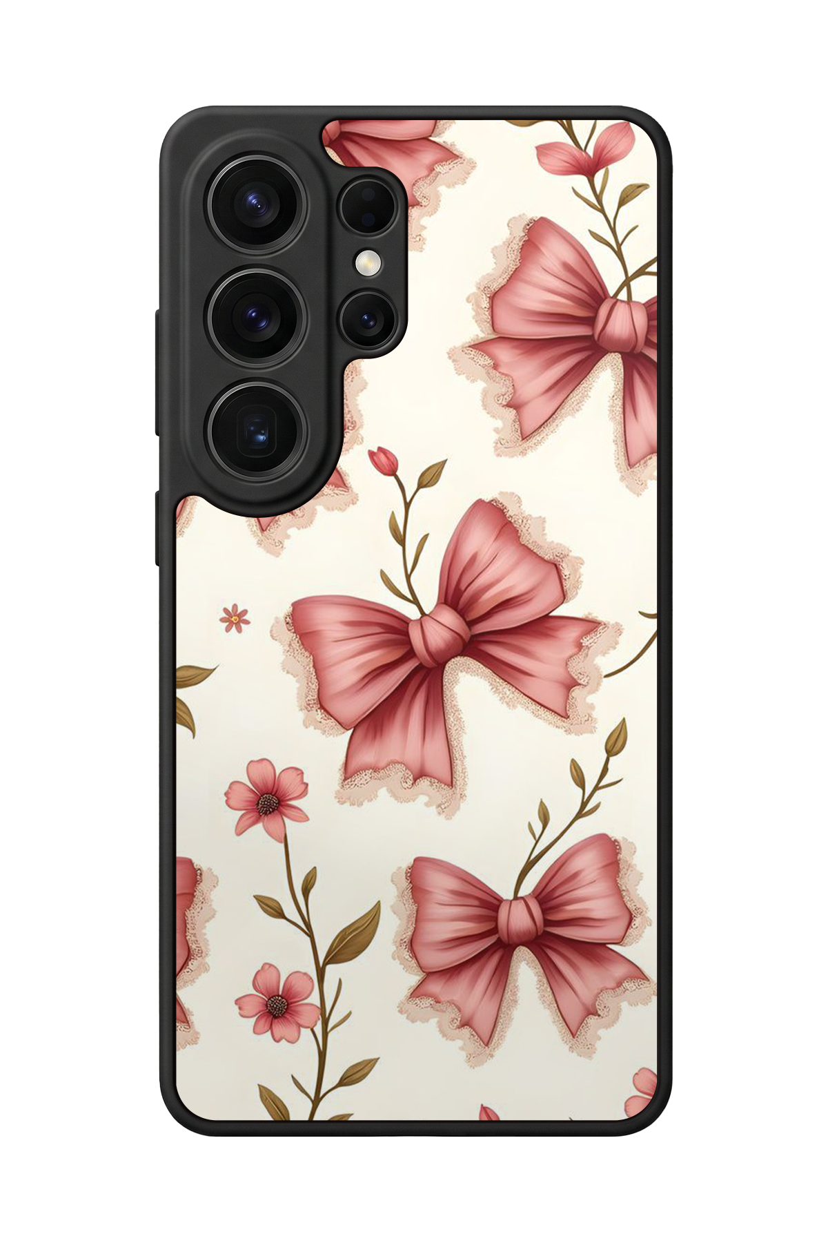 Samsung Galaxy S26 Ultra Uyumlu Kurdele Tasarımlı Glossy Premium Kılıf