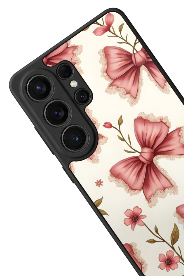 Samsung Galaxy S26 Ultra Uyumlu Kurdele Tasarımlı Glossy Premium Kılıf