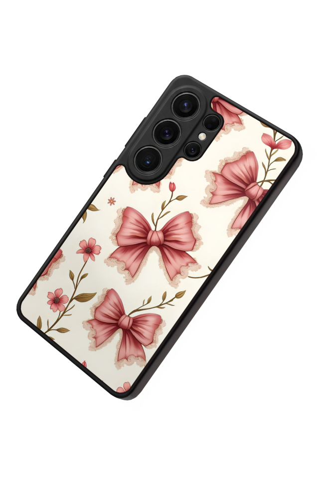 Samsung Galaxy S26 Ultra Uyumlu Kurdele Tasarımlı Glossy Premium Kılıf
