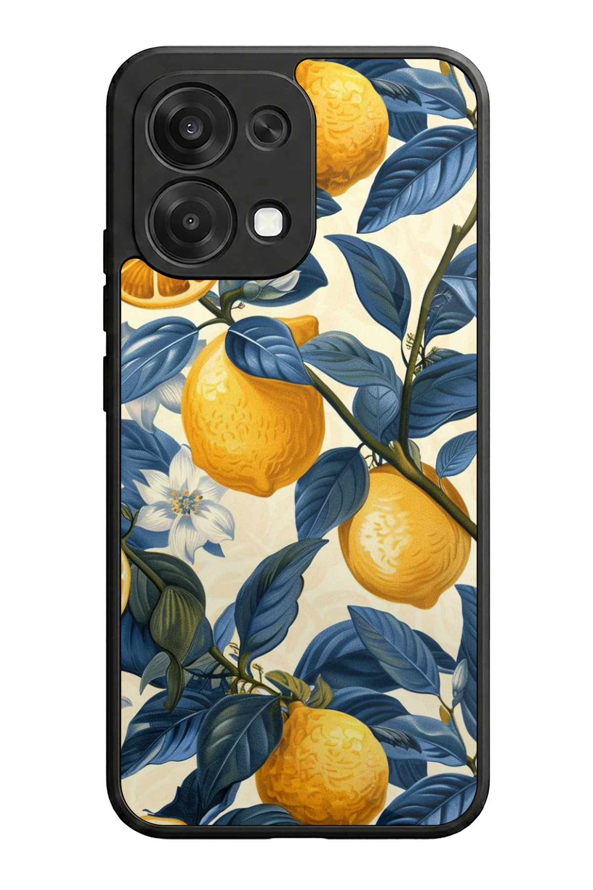 Oppo A6 Pro Uyumlu Limon Tasarımlı Glossy Premium Kılıf