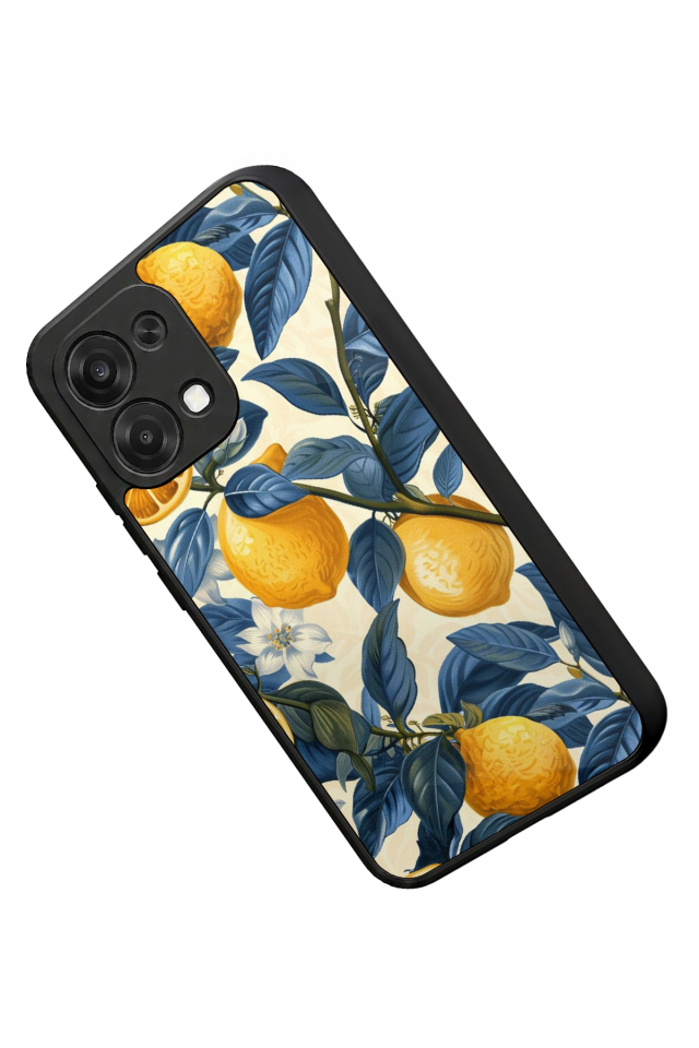 Oppo A6 Pro Uyumlu Limon Tasarımlı Glossy Premium Kılıf