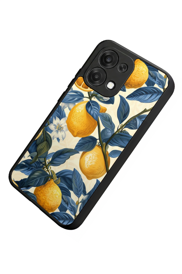 Oppo A6 Pro Uyumlu Limon Tasarımlı Glossy Premium Kılıf