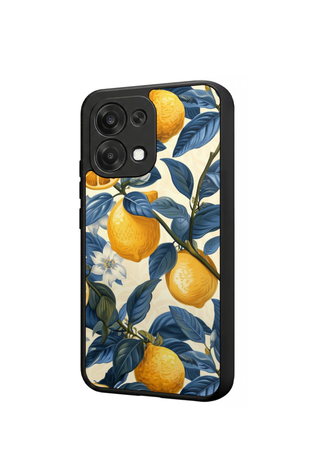 Oppo A6 Pro Uyumlu Limon Tasarımlı Glossy Premium Kılıf