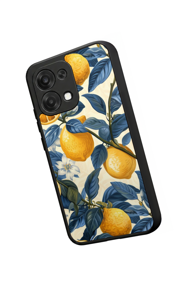 Oppo A6 Pro Uyumlu Limon Tasarımlı Glossy Premium Kılıf