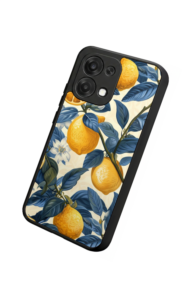 Oppo A6 Pro Uyumlu Limon Tasarımlı Glossy Premium Kılıf