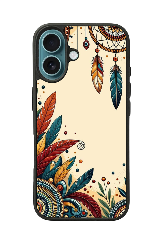 iPhone 16 Uyumlu Mandala Tasarımlı Glossy Premium Kılıf