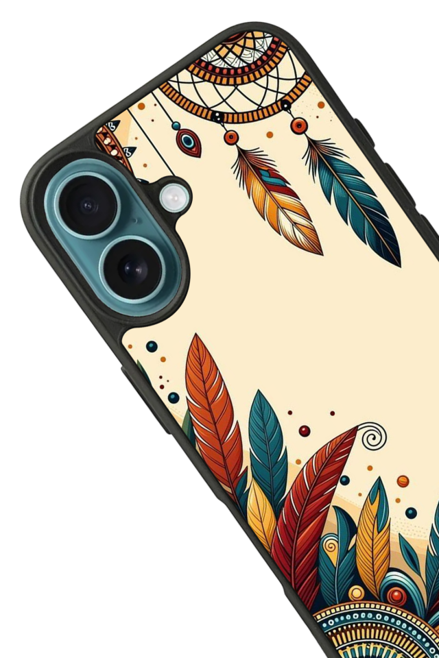 iPhone 16 Uyumlu Mandala Tasarımlı Glossy Premium Kılıf