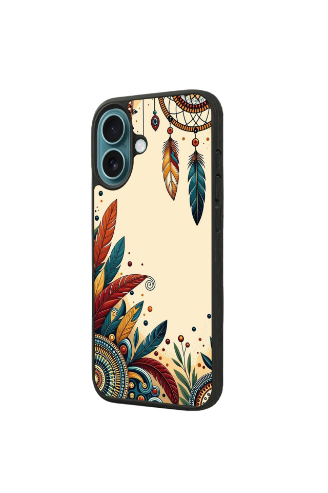 iPhone 16 Uyumlu Mandala Tasarımlı Glossy Premium Kılıf