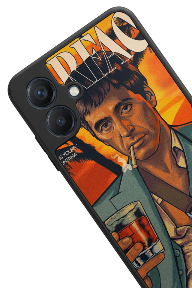 Samsung Galaxy A07 Uyumlu Scarface Tasarımlı Glossy Premium Kılıf