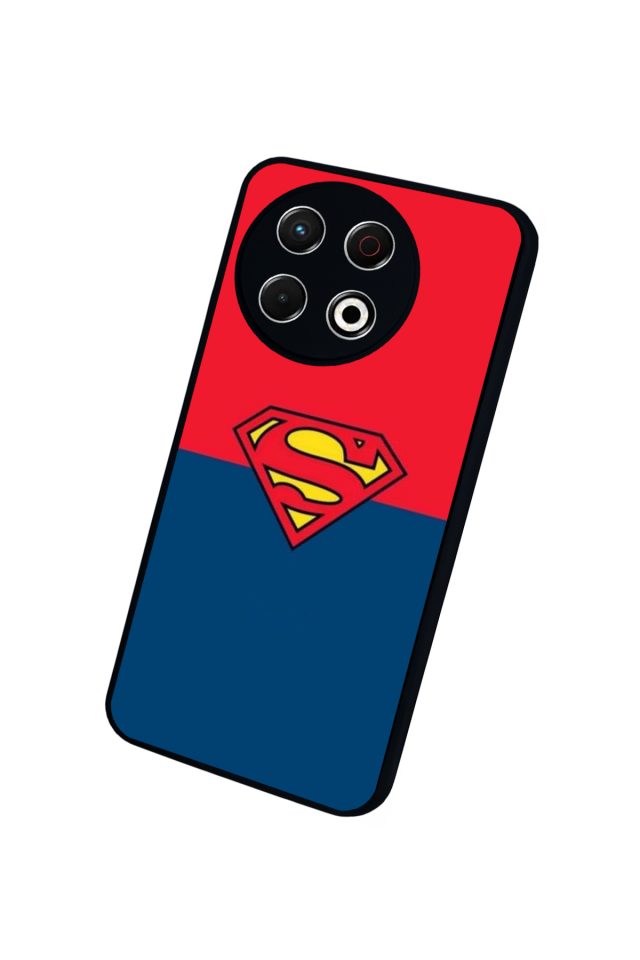 Tecno Spark 30 Pro Uyumlu Superman Tasarımlı Glossy Premium Kılıf