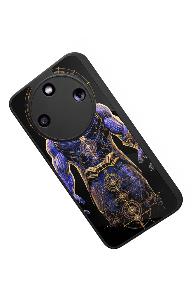 Honor Magic 8 Lite Uyumlu Retro Flame Patterns Tasarımlı Glossy Premium Kılıf