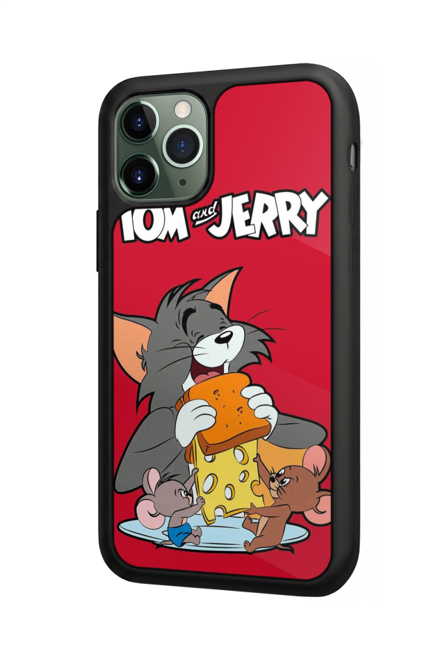 iPhone 11 Pro Max Uyumlu Tom And Jerry Tasarımlı Glossy Premium Kılıf