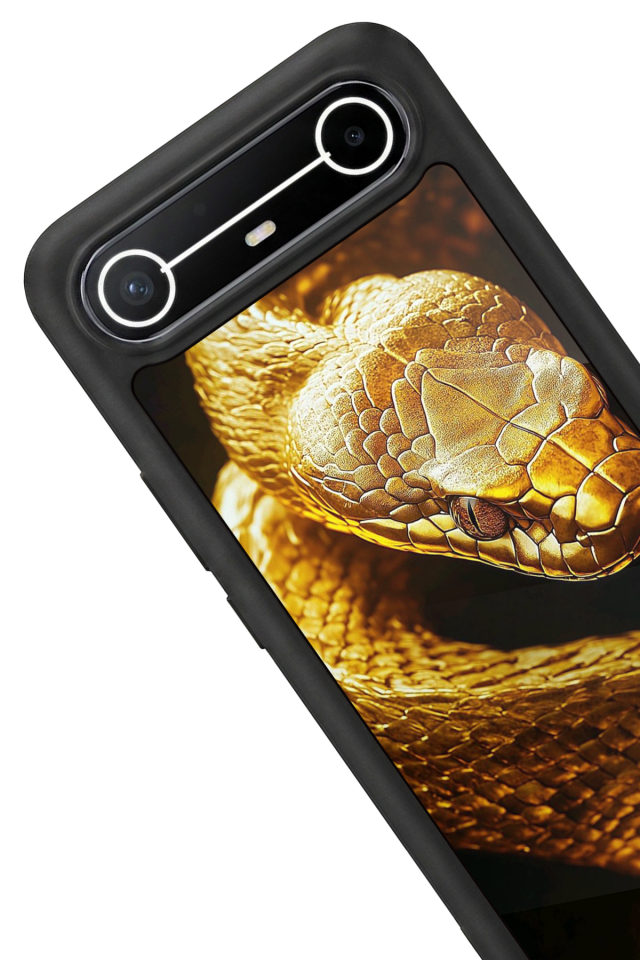 Tecno Spark Slim 5G Uyumlu Yılan Tasarımlı Glossy Premium Kılıf